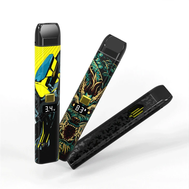 Ηνωμένο Βασίλειο χονδρικής HHC Μίας χρήσης Empty Vape 2ml 1ml Oil Vaporizer with Pre-heat Button, China Thick Oil Type C Rechargeable Vape Device Κατασκευαστής και Προμηθευτής